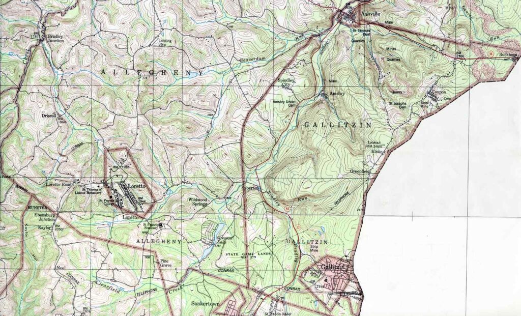 Allegheny Township map