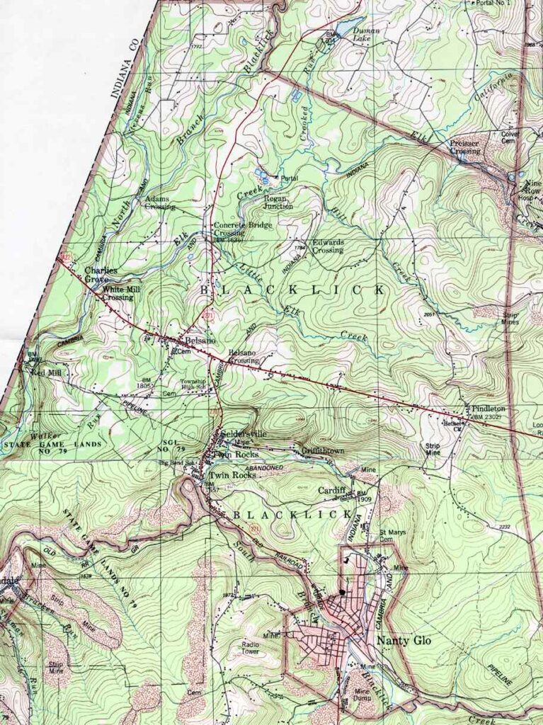 Blacklick Township map