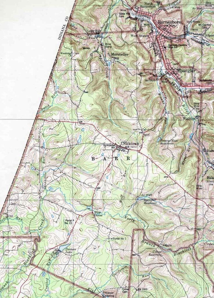 Barr Township map