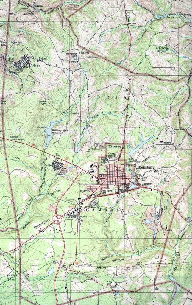 Cambria Township map
