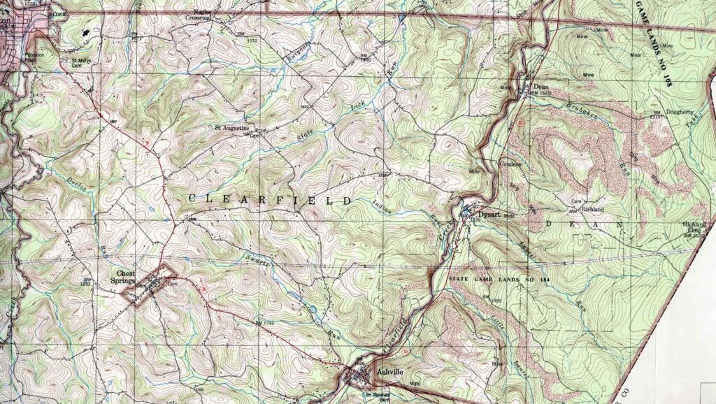 Clearfield Township map