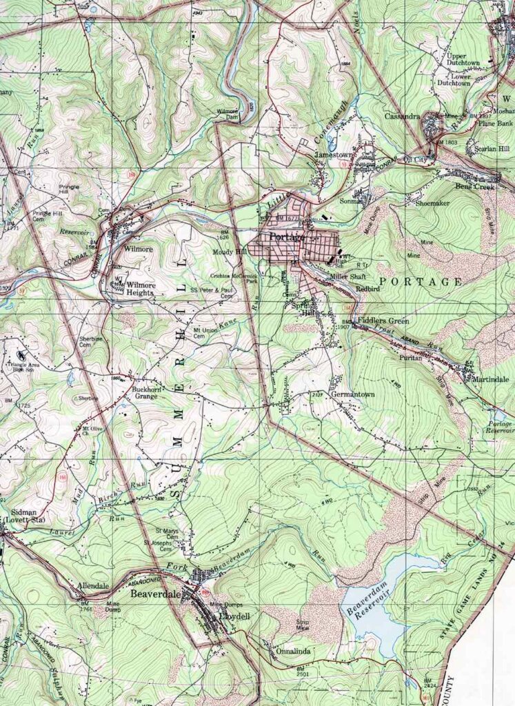 Portage Township map